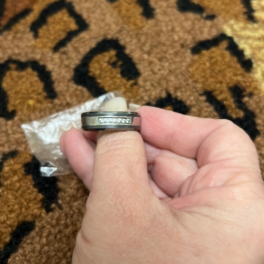 Men’s titanium wedding band, size 11.5